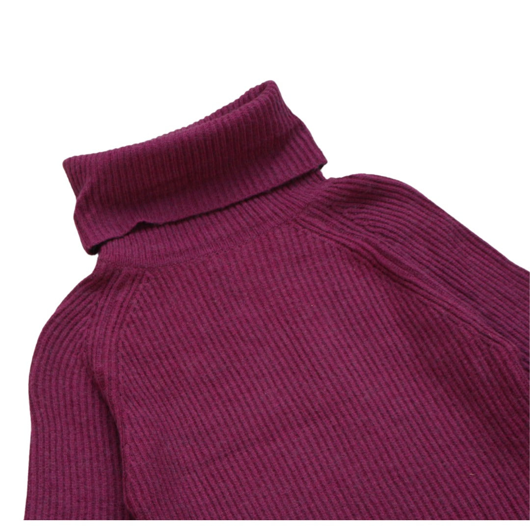 Ladies maroon long sweater