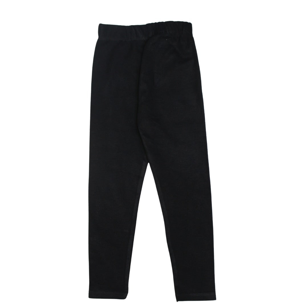 Girls black simple trouser