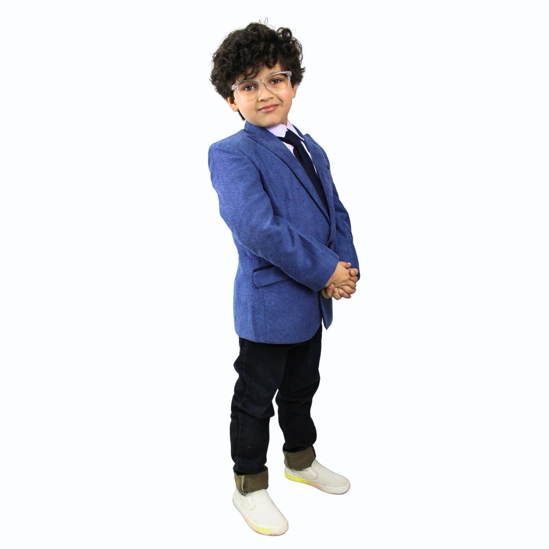 Boys blue casual coat