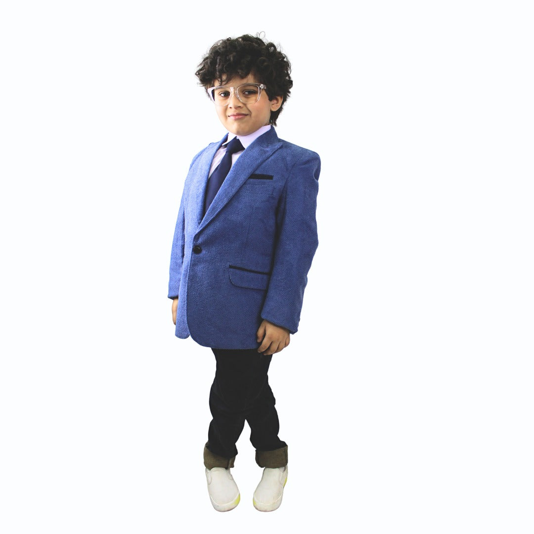 Boys blue casual coat