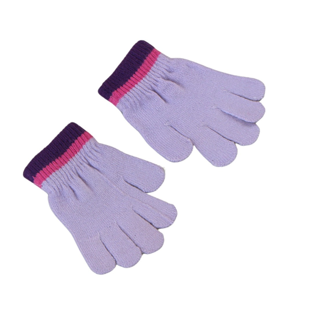 Girls purple gloves