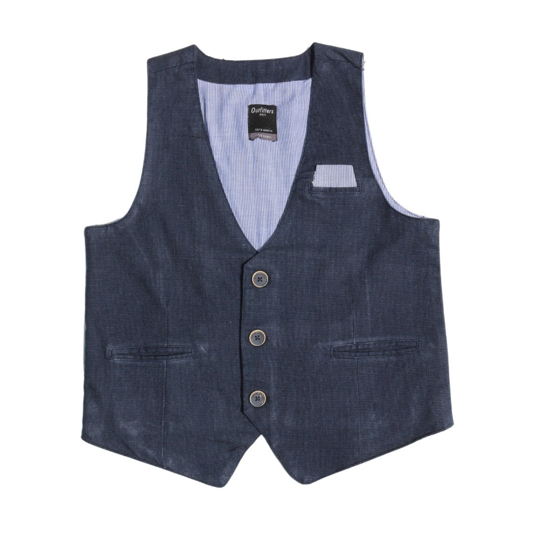 BOYS BLUE WAIST COAT