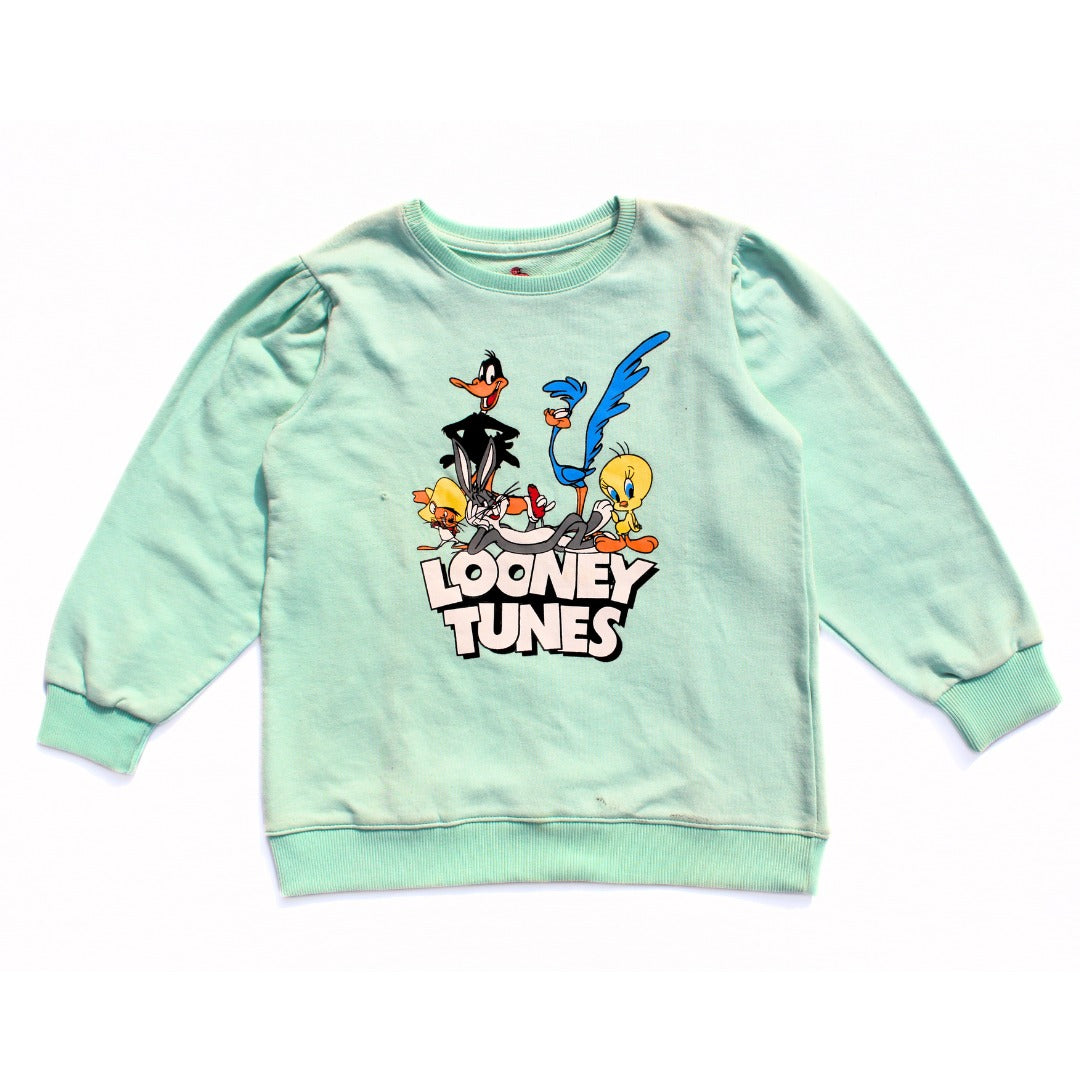 Sea green Looney tunes sweatshirt