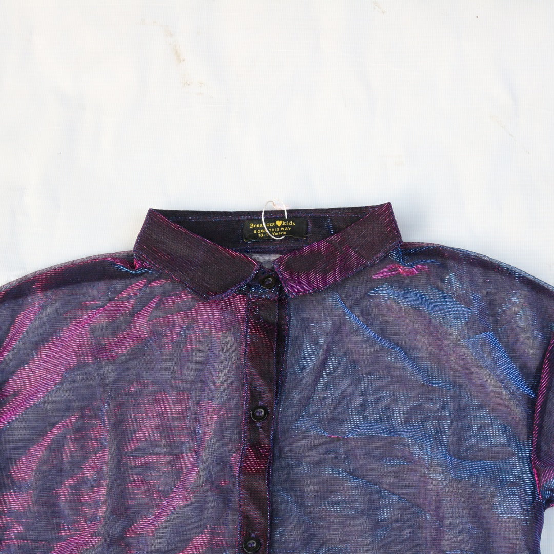 Girls holographic top