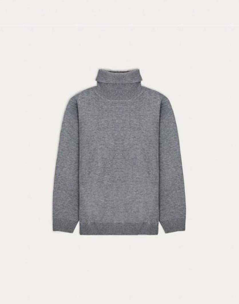 Dark Gray basic high neck