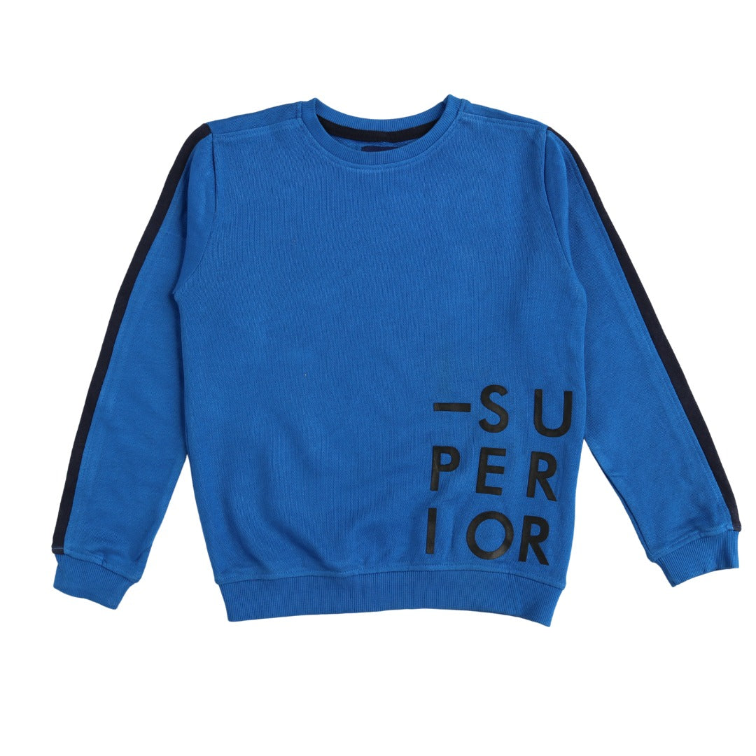 Boys blue superior sweatshirt