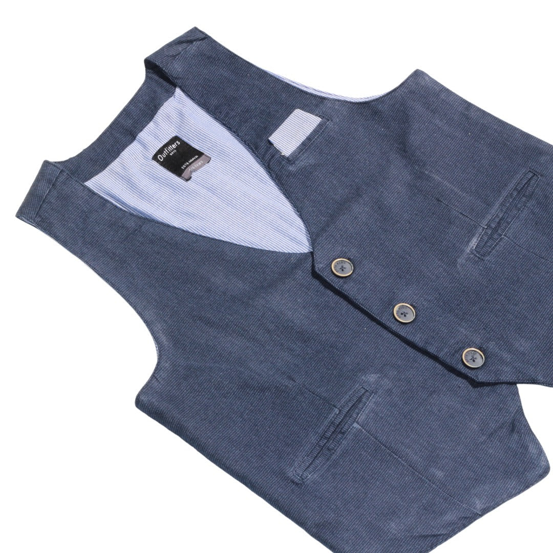 BOYS BLUE WAIST COAT