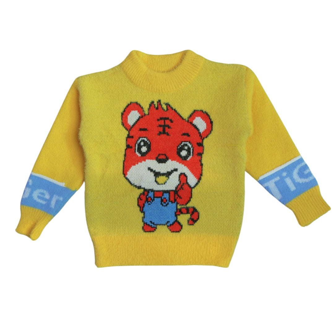 boys yellow lion sweater