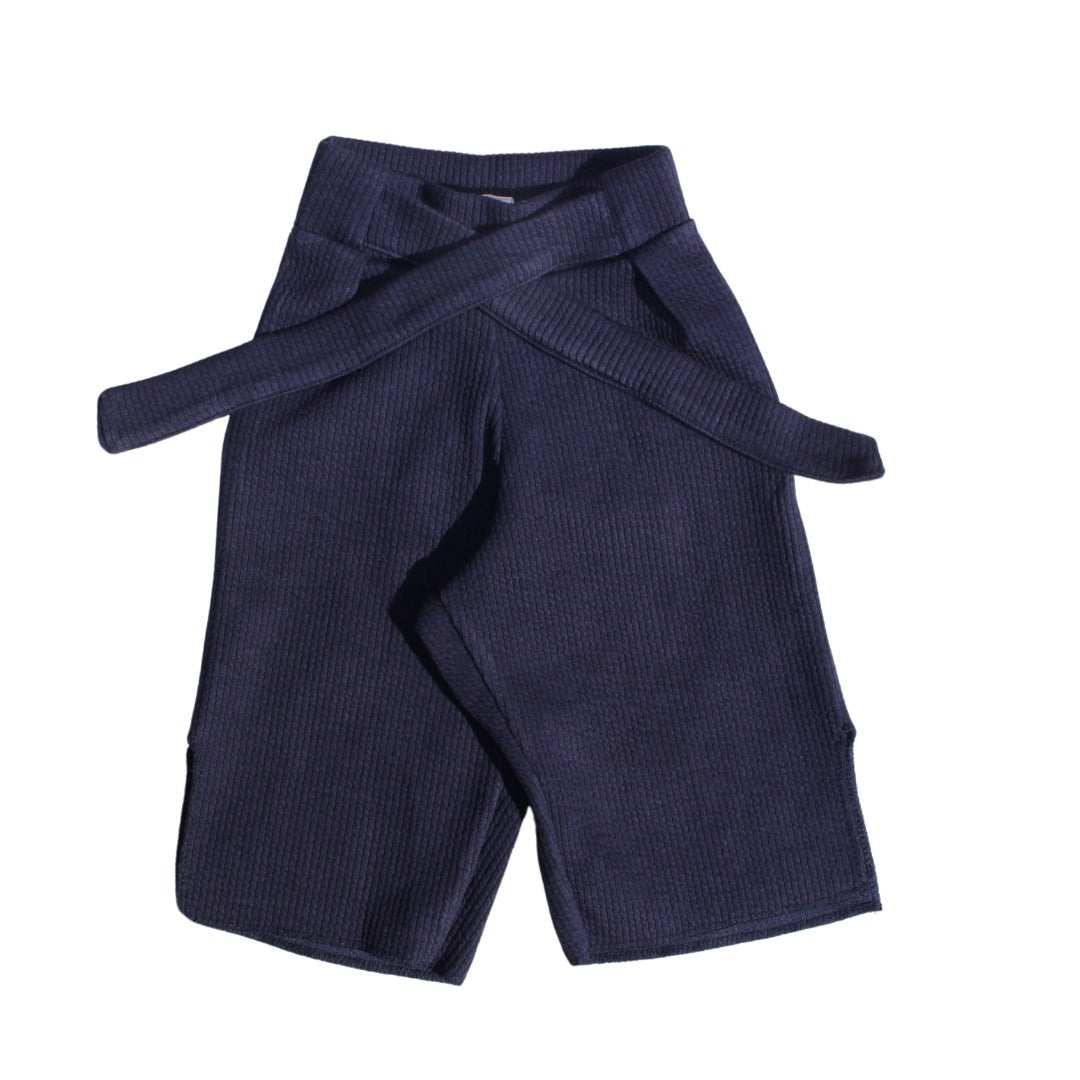 Girls blue knot trouser