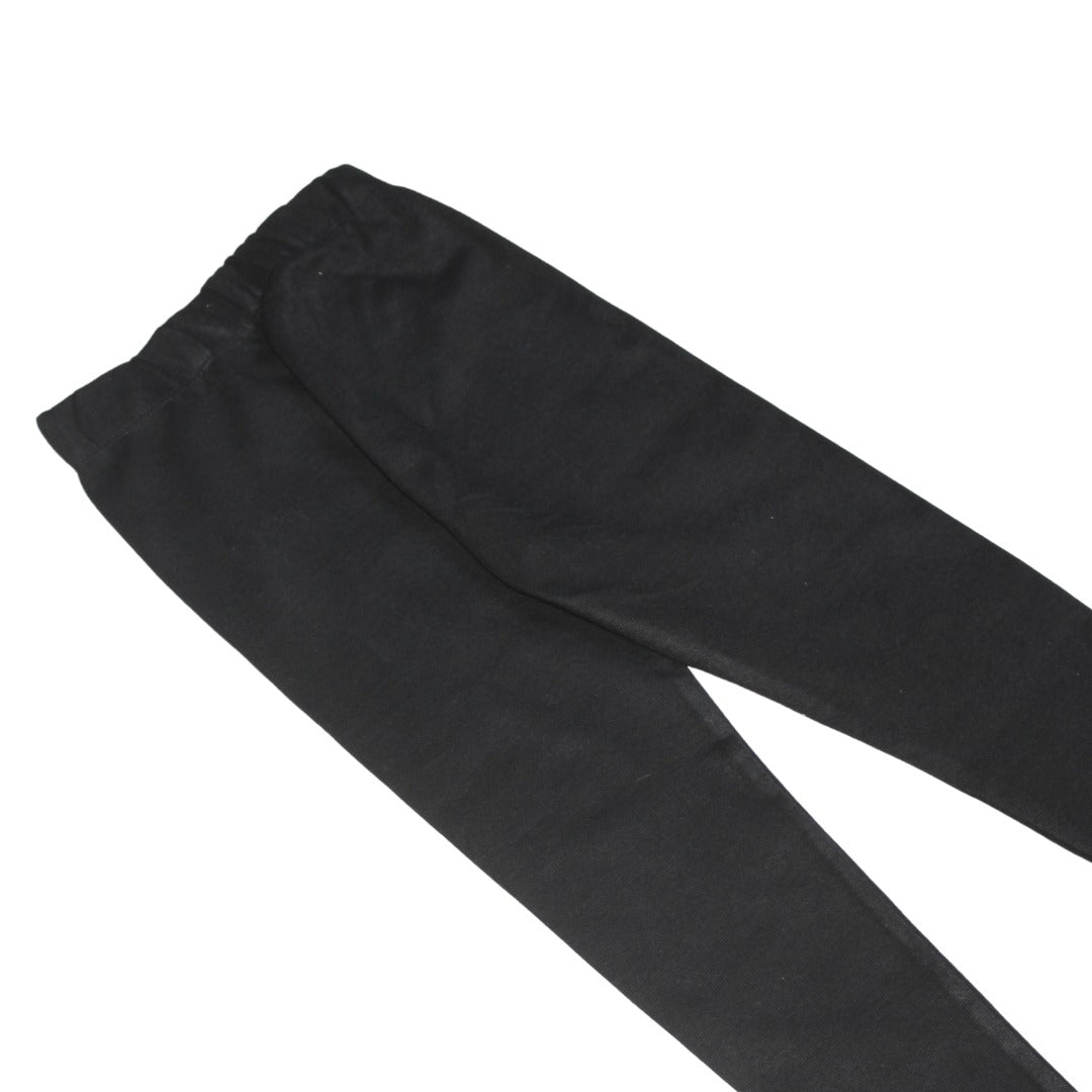 Girls black simple trouser