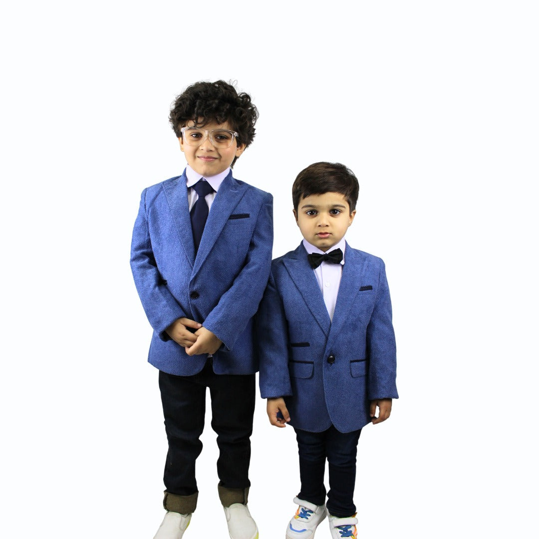 Boys blue casual coat