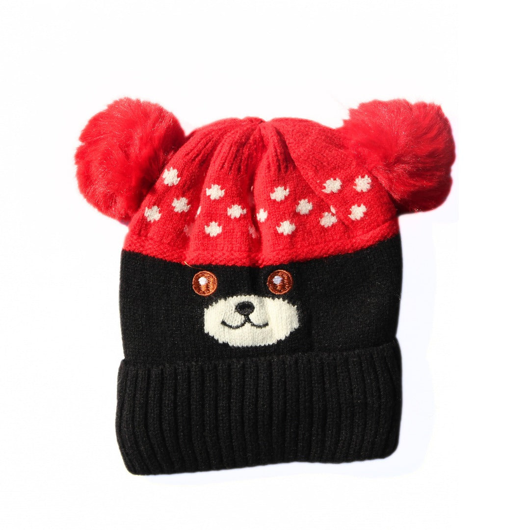 Boys Black bear cap