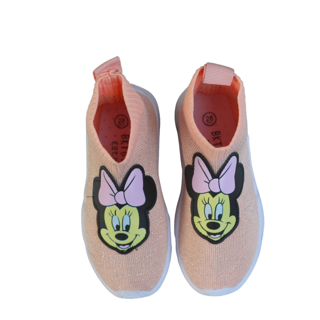 Girls pink Mickey Mouse long shoes