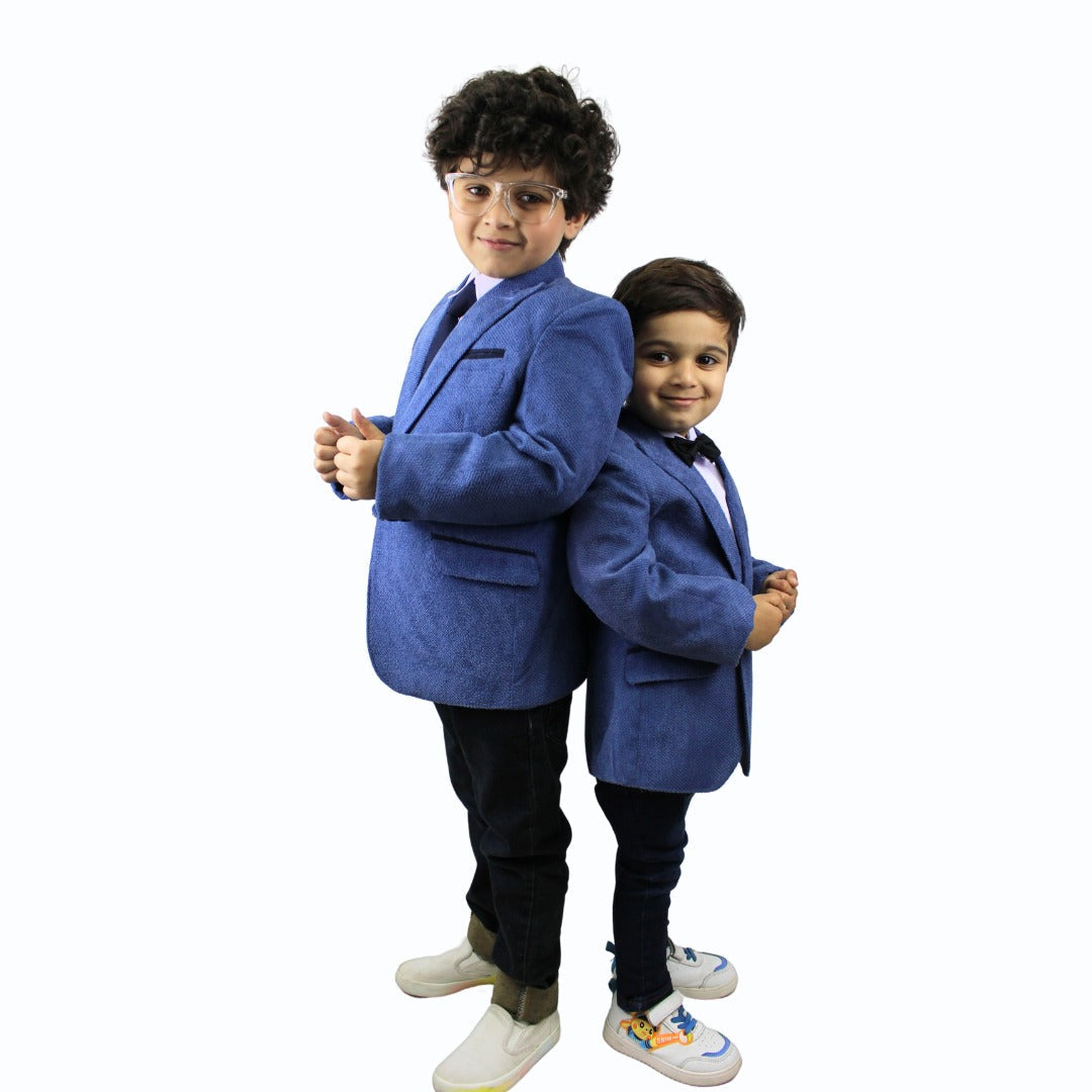 Boys blue casual coat