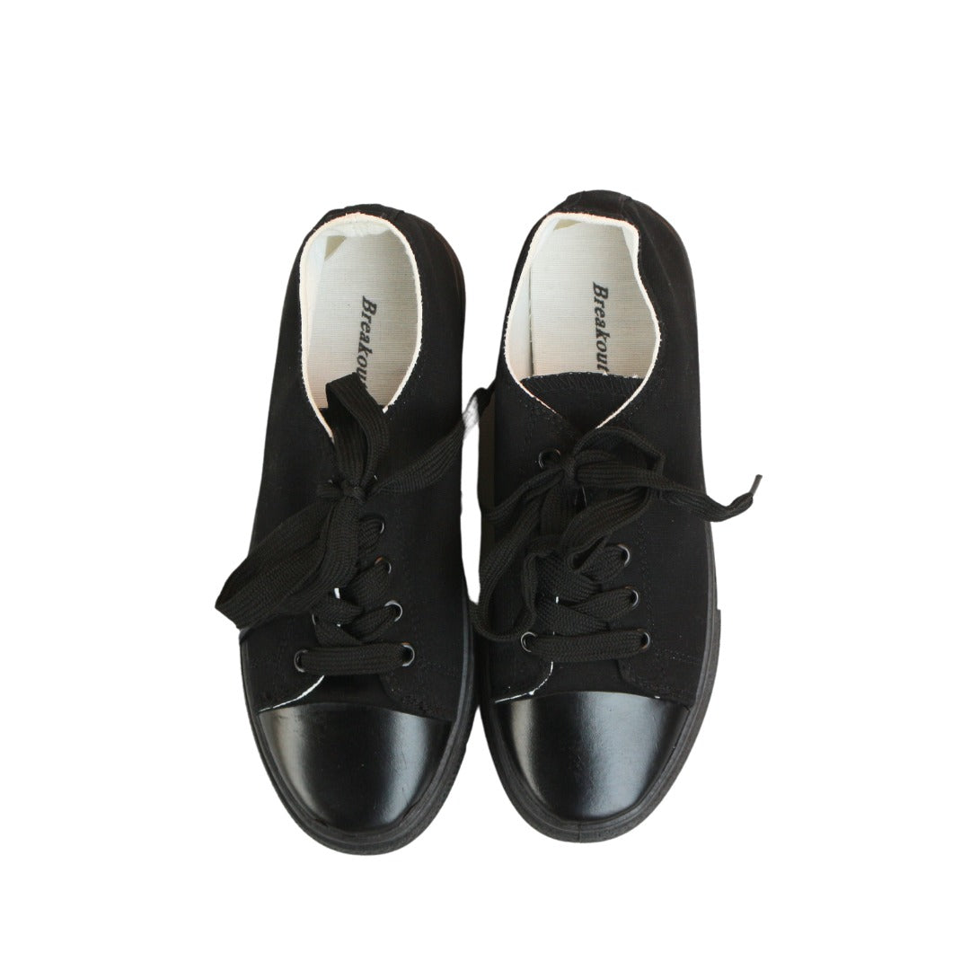 Ladies black sneakers