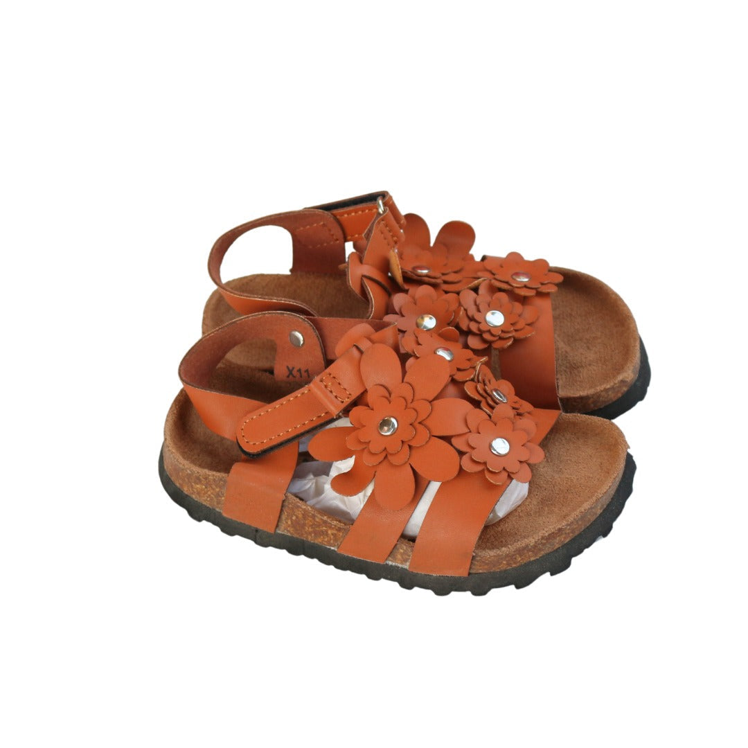 Girls brown flower Sandle