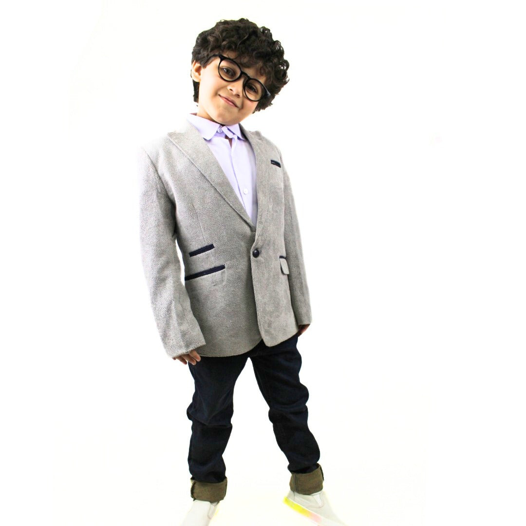 Boys gray casual coat