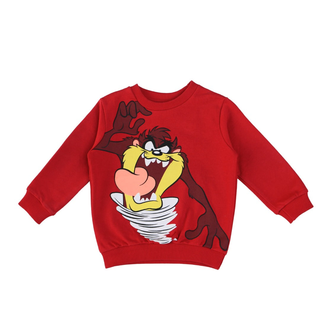 Red looney tunes sweat shirt