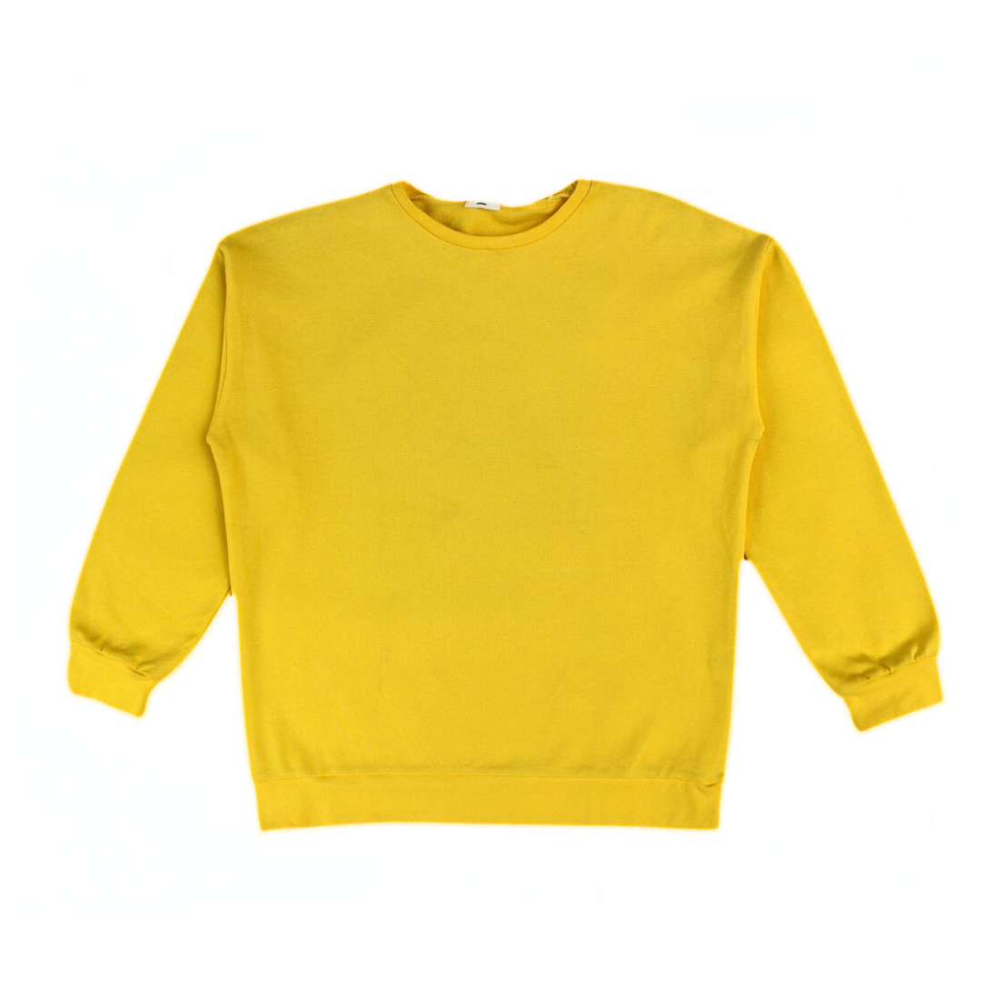 Yellow basic sweatshirt