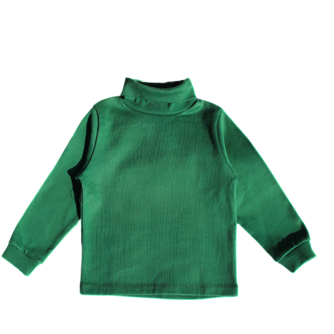 Pine green high neck