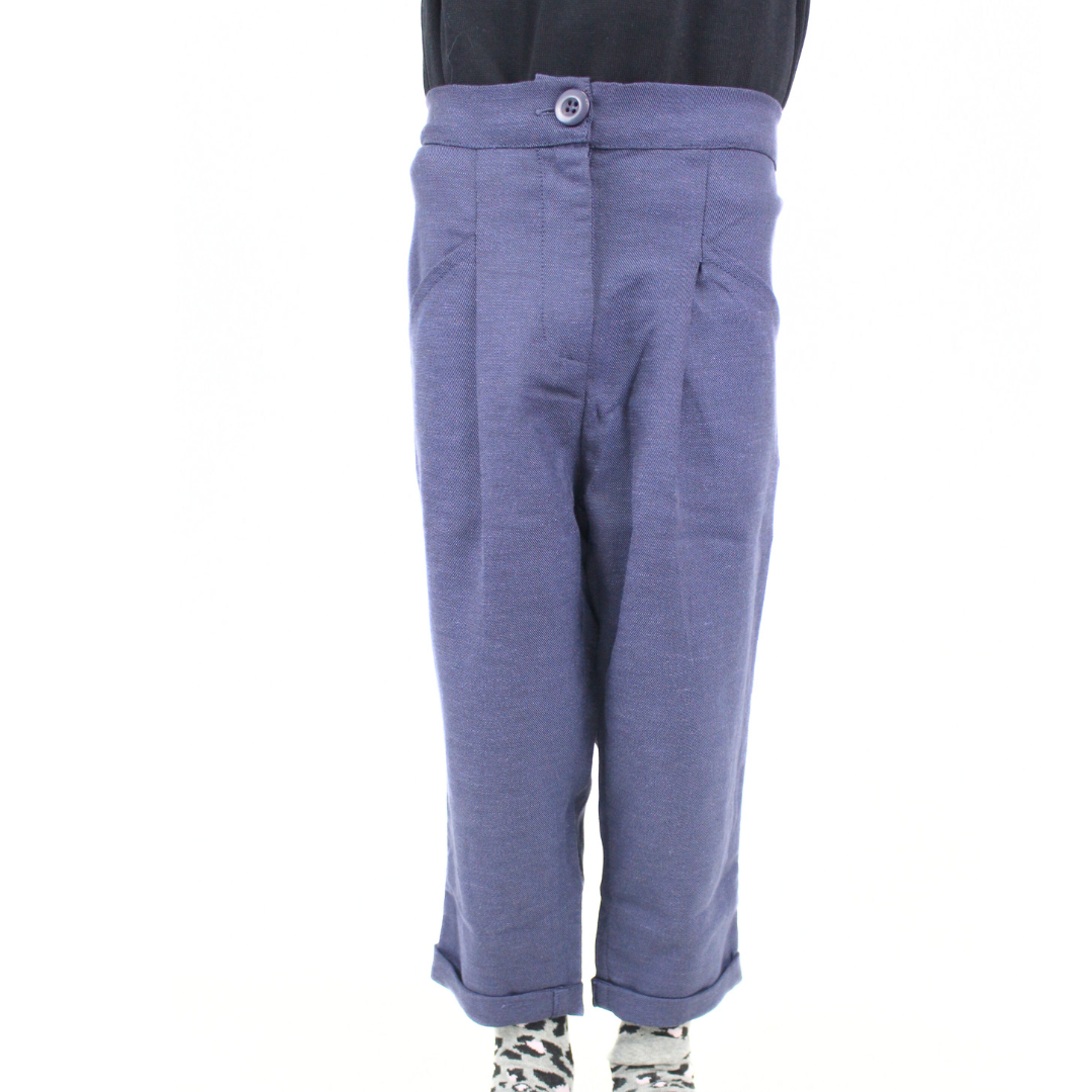 blue pocket trouser