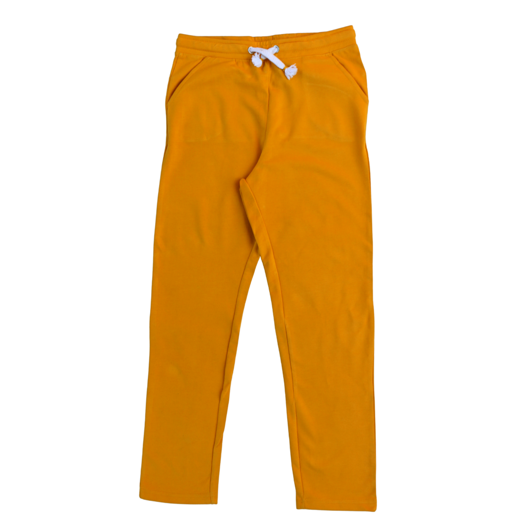 Girls yellow white knot trouser