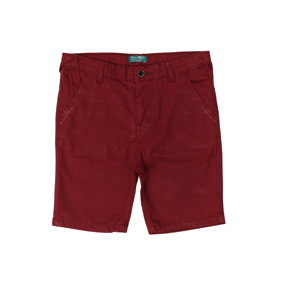 Boys maroon shorts