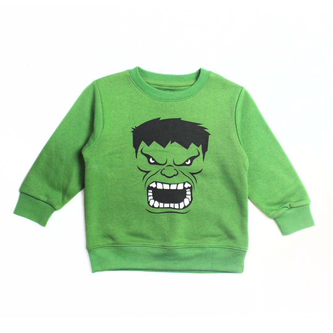 BOYS HULK SWEATSHIRT.