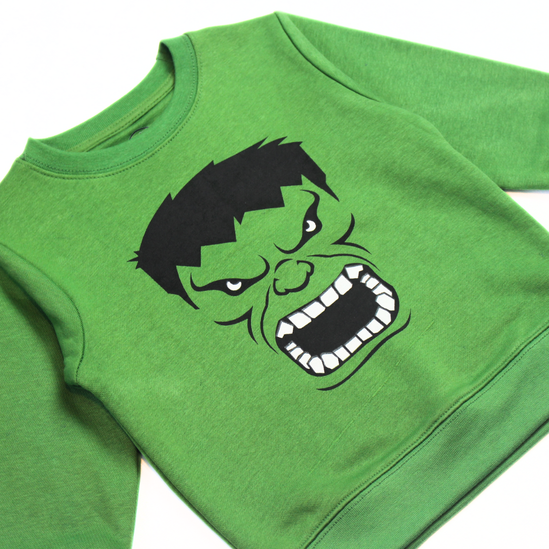 BOYS HULK SWEATSHIRT.