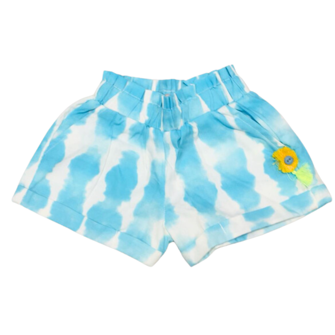 Blue tye n dye short