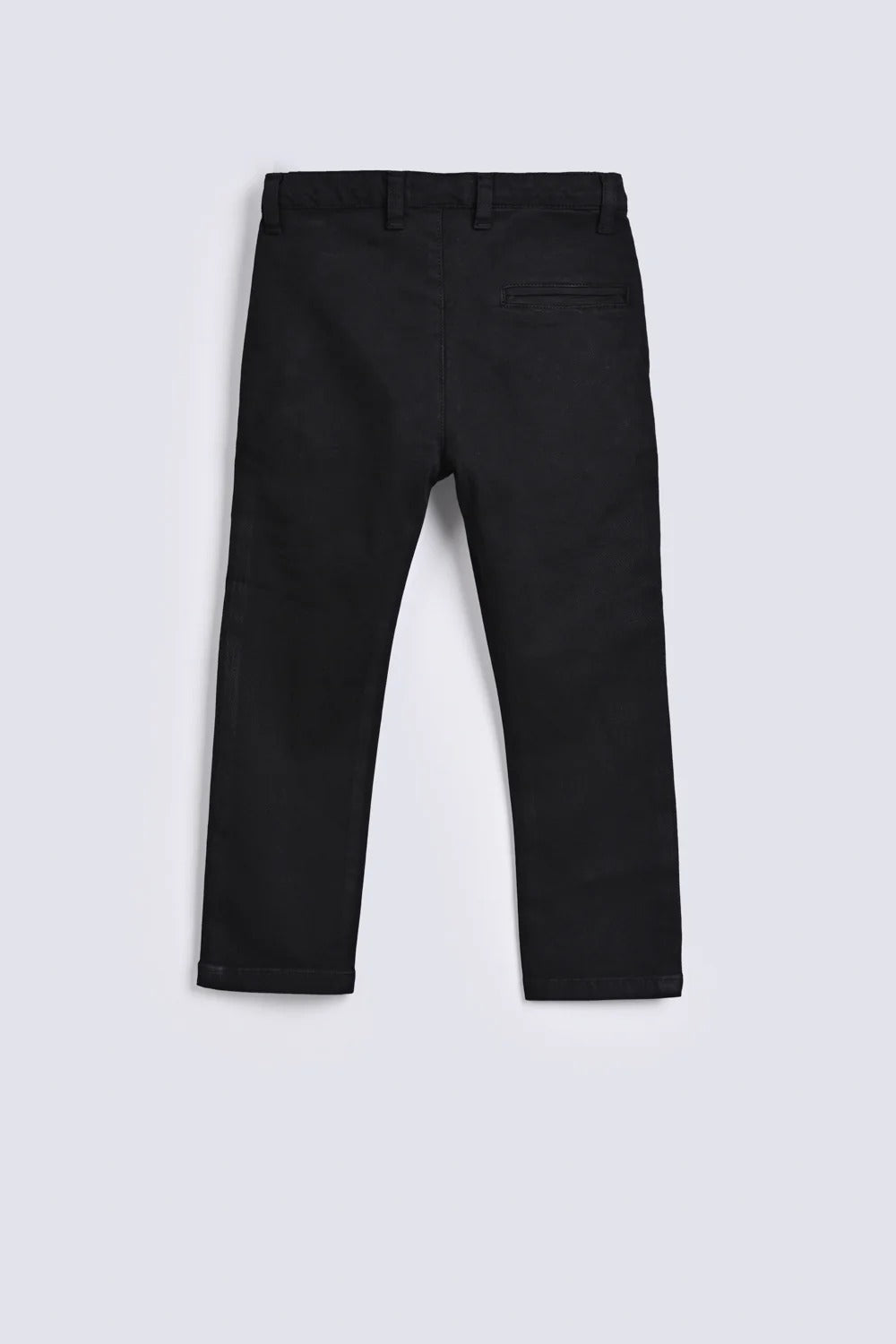 Boys black denim stretch pant