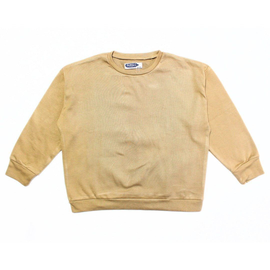 Mud brown basic sweat shirt