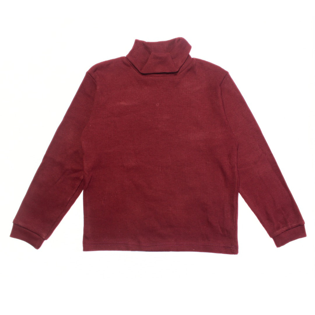 Sharp maroon high neck