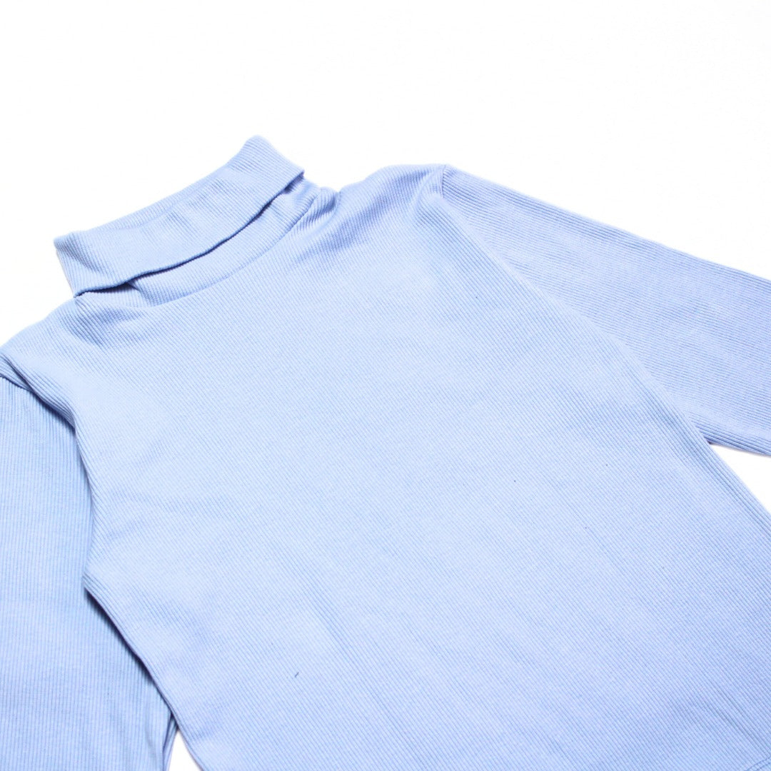 Cloud blue high neck