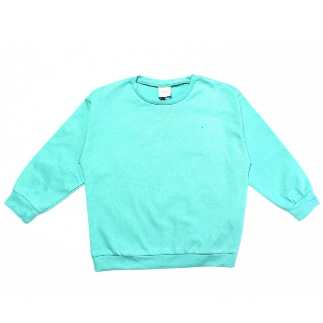 Sky blue basic sweat shirt