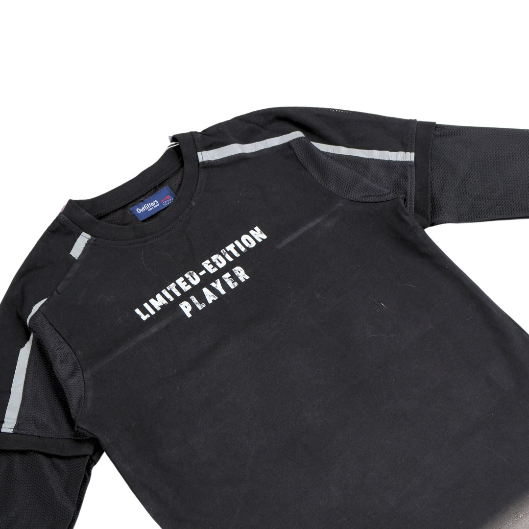 Boys black limitless full sleeve shirt