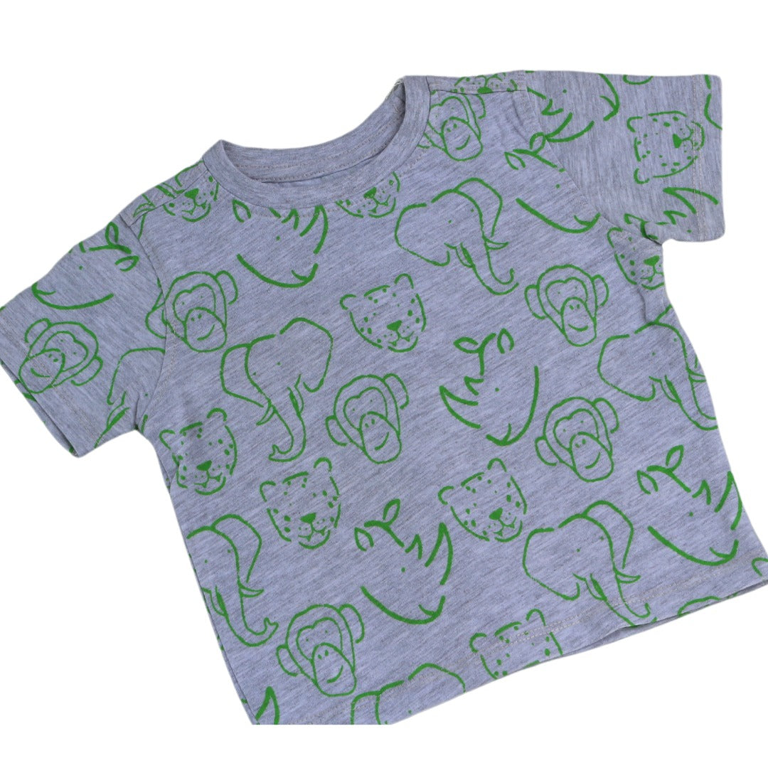 Boys Green animals T-Shirt