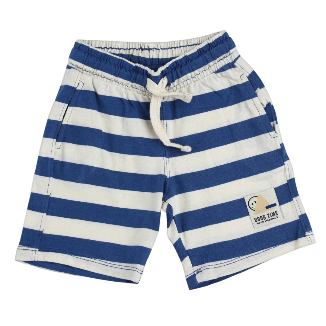 Boys blue and white lining shorts