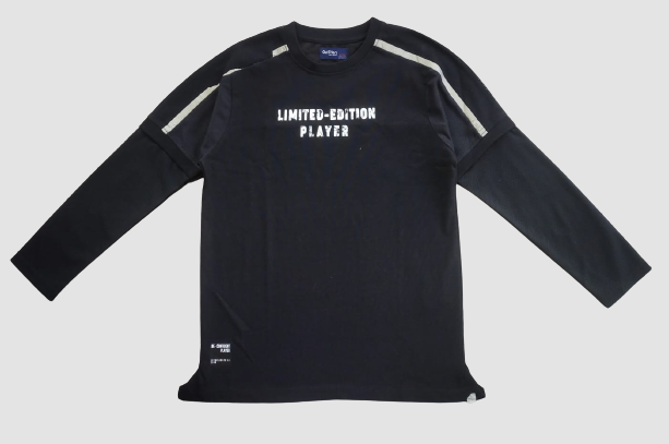 Boys black limitless full sleeve shirt