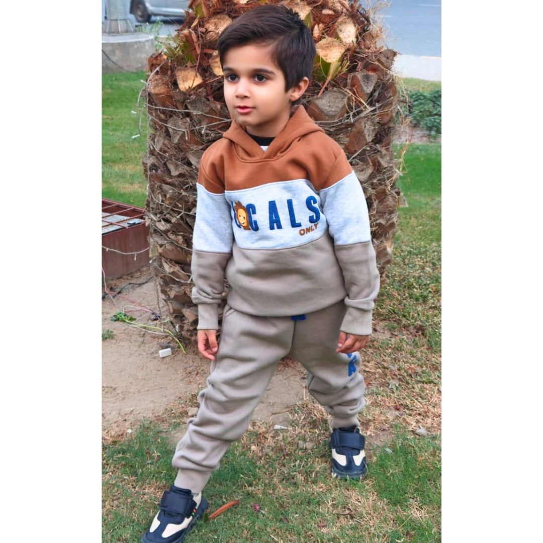 Boys lion brown tracksuit/