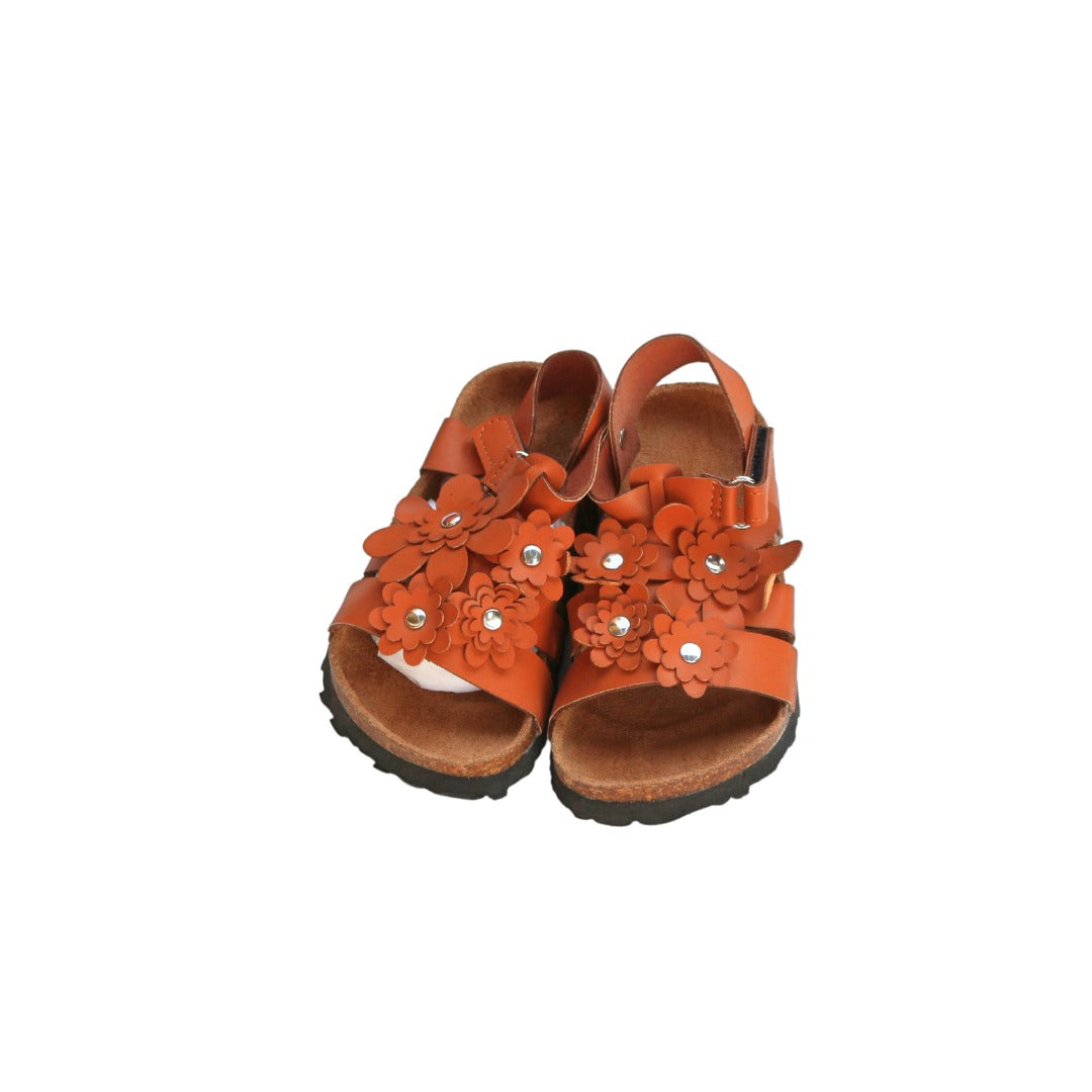 Girls brown flower Sandle