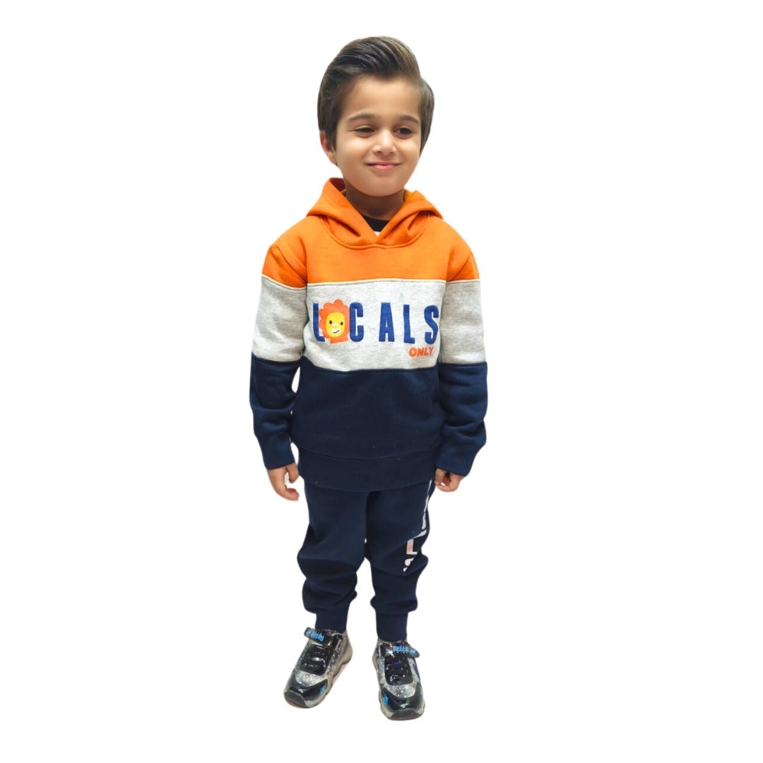 Boys lion orange tracksuit/