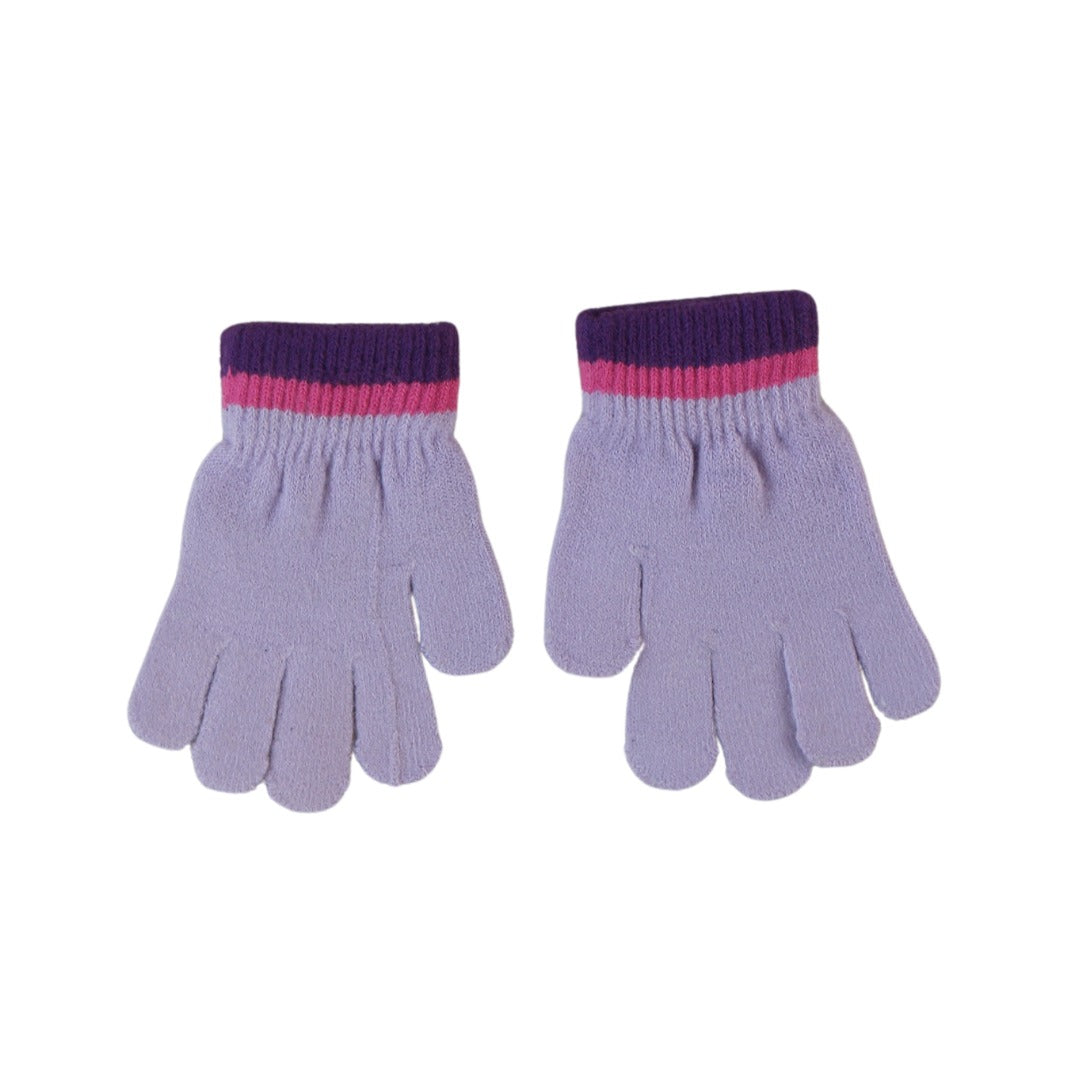 Girls purple gloves